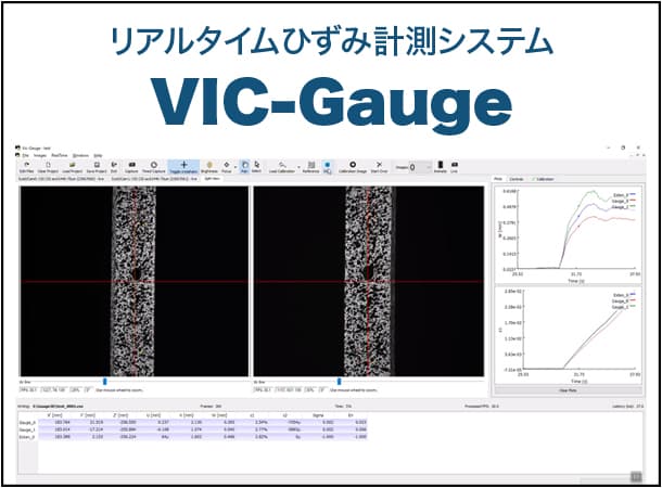 リアルタイム歪み計測システム VIC-Gauge