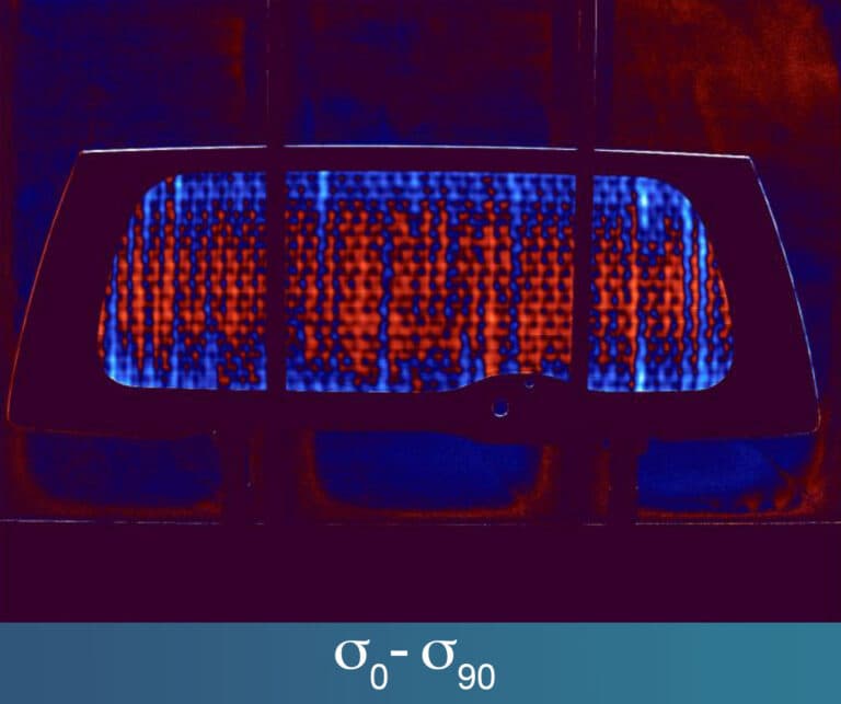 自動車リアガラスShear45°画像
